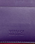 Versace Medusa Round  Twin Fold Wallet Pink Gold Leather  Versace