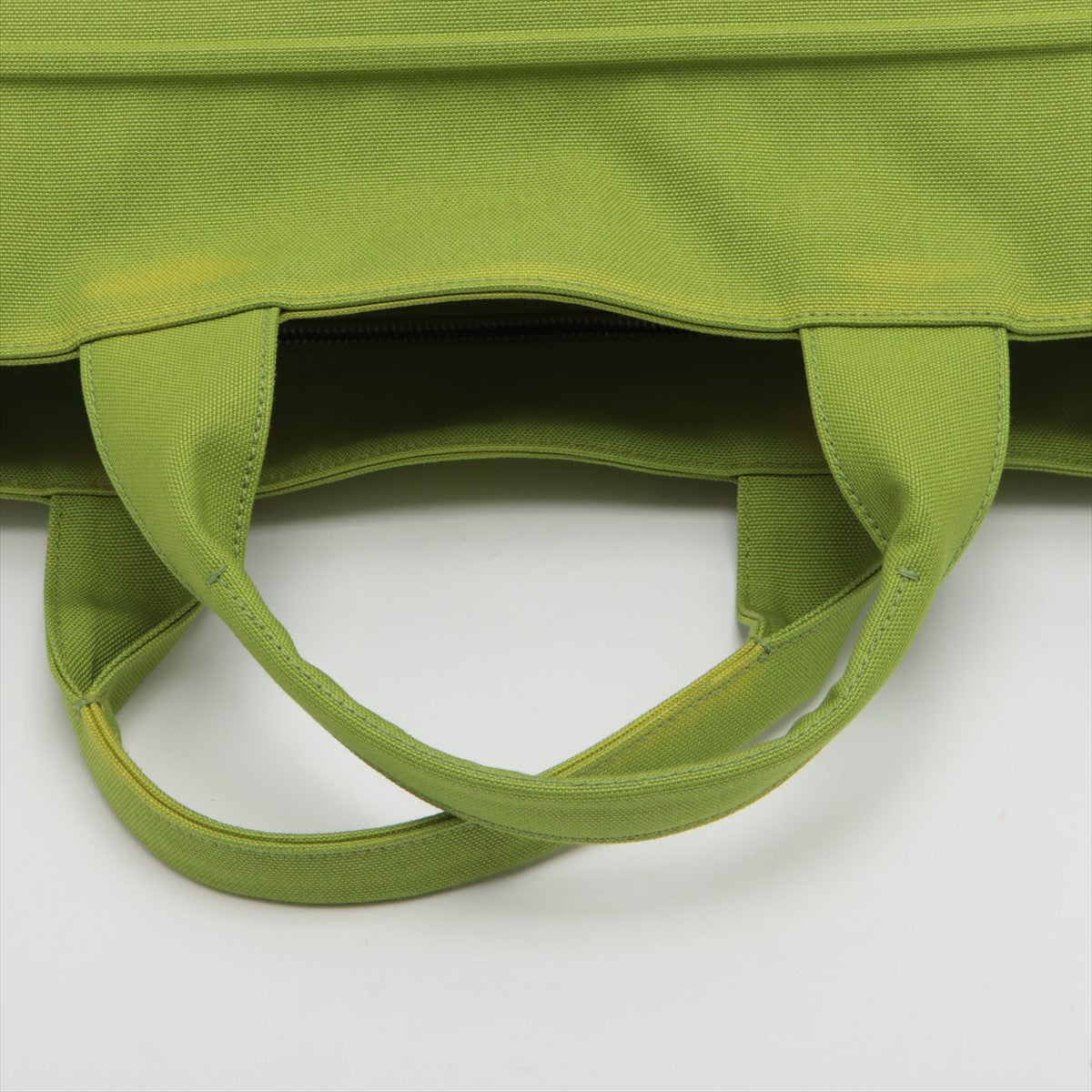 Prada Linen Handbag Green 2VG081