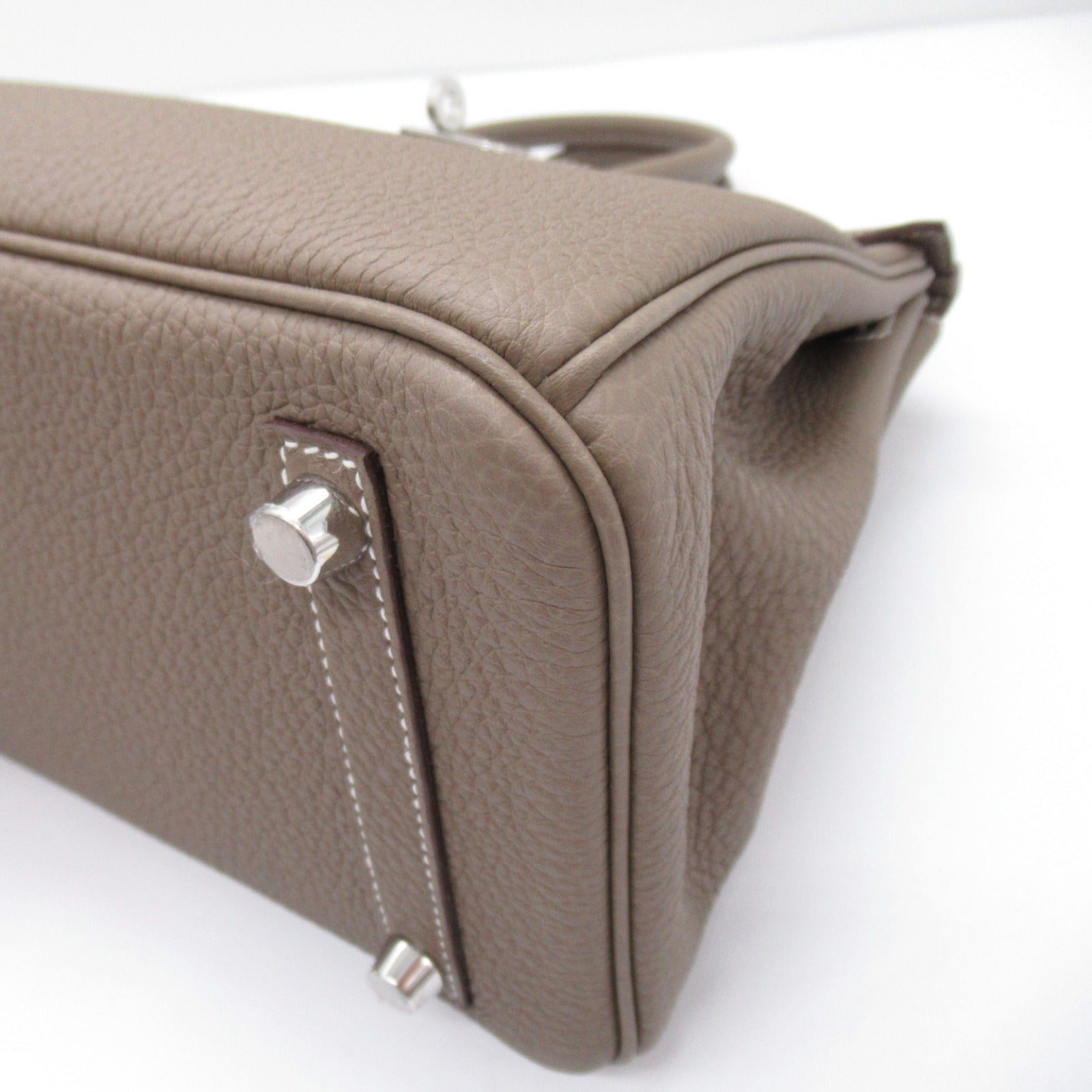 Hermes Birkin 25 Etoupe Handbag Handbag Handbag Leather Togo  Grey 041344CK