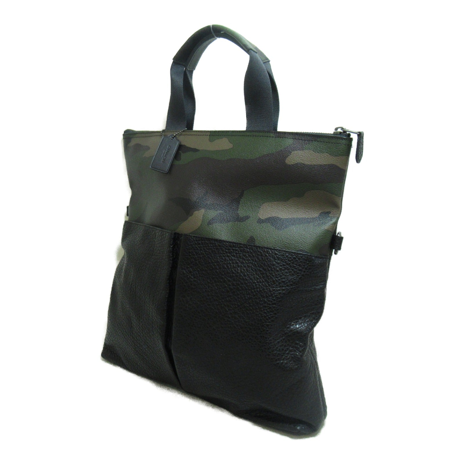 Coach 2WAY Torto Back Tote Bag Bag Leather PVC  Linen   Black F29706