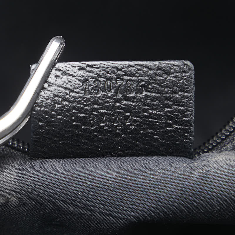 Gucci Abbey Tote Bag Handbag 130736 Black G Leather  Gucci