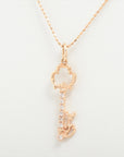 Agat diamond necklace K10 (PG) 2.1g 0.098 E