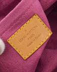 Louis Vuitton 2006 Pink Monogram Denim Mini Pleaty Handbag M95216