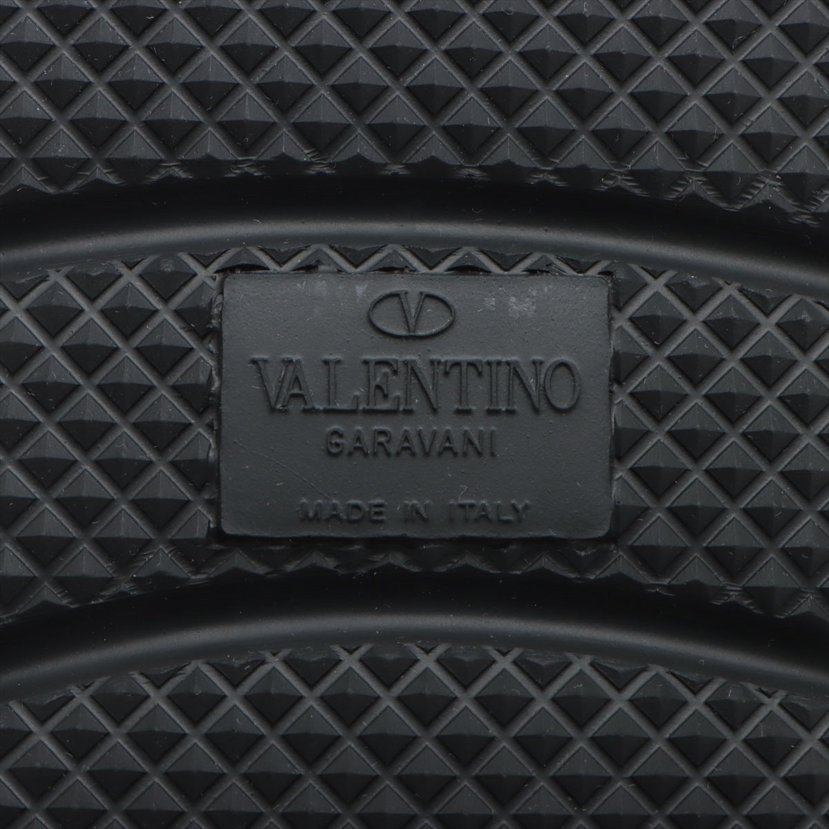 Valentino Gallery Lockstads Leather X Fabric Sandal 42 Men Black SV2G82Y2 Strap Box  Bag