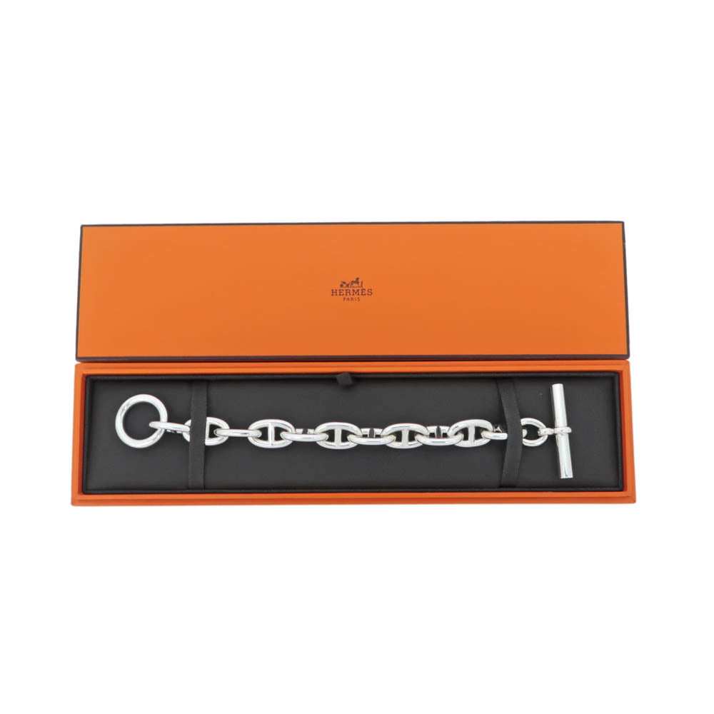 HERMES Hermes Shenudankur TGM 11 Comma SV Ag925 Silver Bracelet Bungalow Accessories Small Such as New Such as ] Vintage Woodwear