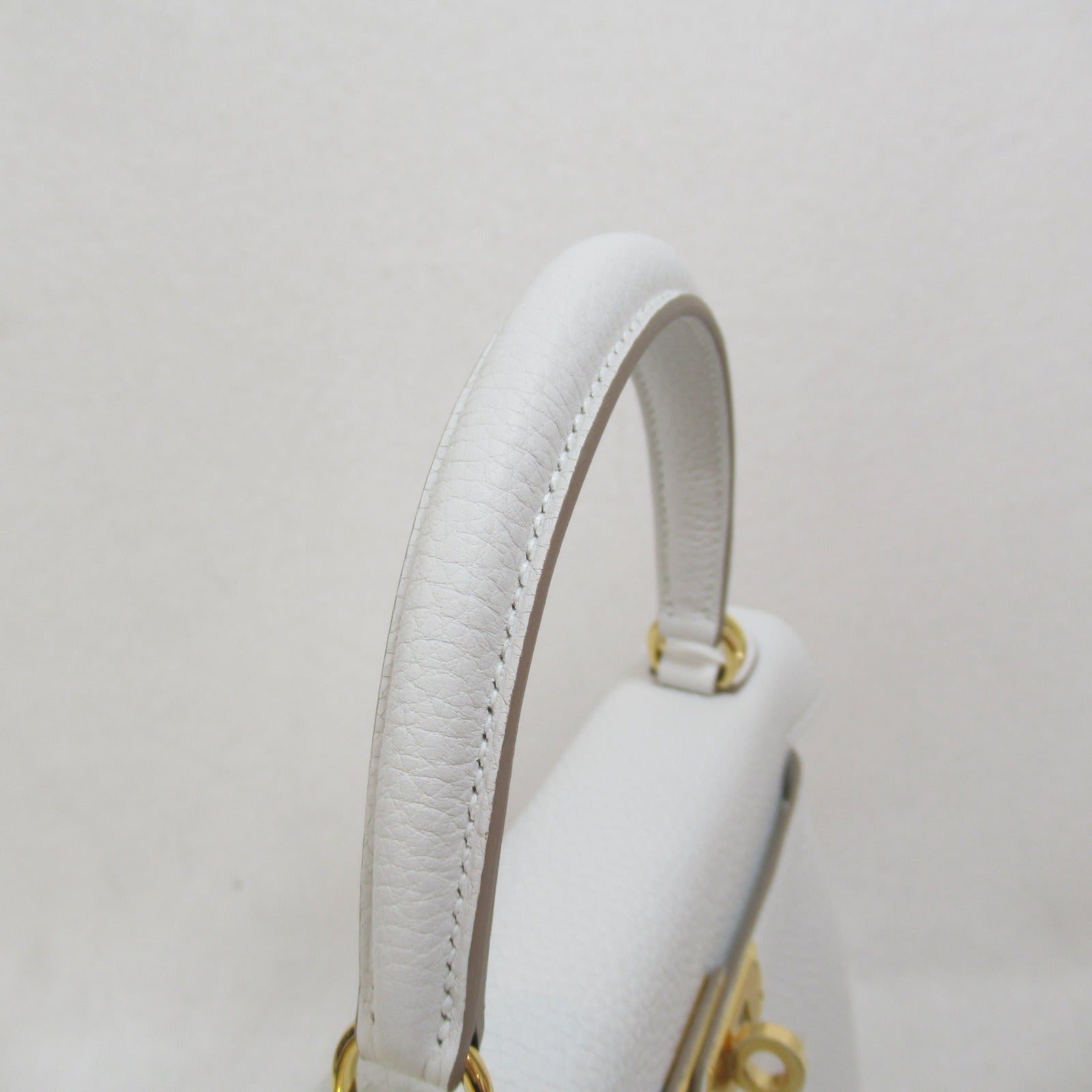 Hermes Kelly 25 Handbag Handbag Handbag Leather Togo  Ivory Gripper