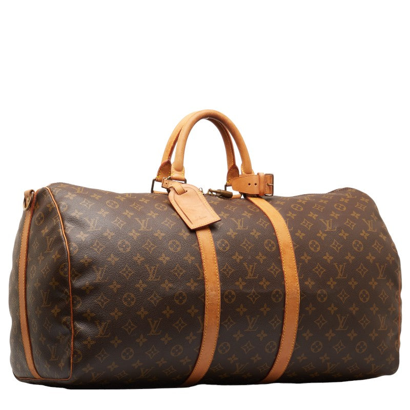 Louis Vuitton Monogram Keiphorus 55 Boston Bag Shoulder Bag 2WAY M41424 Brown PVC Leather  Louis Vuitton
