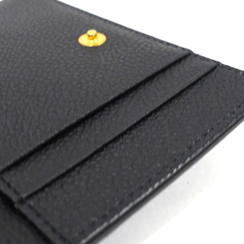 SAINT LAURENT YSL Card Case 613536 Black Black  Dress