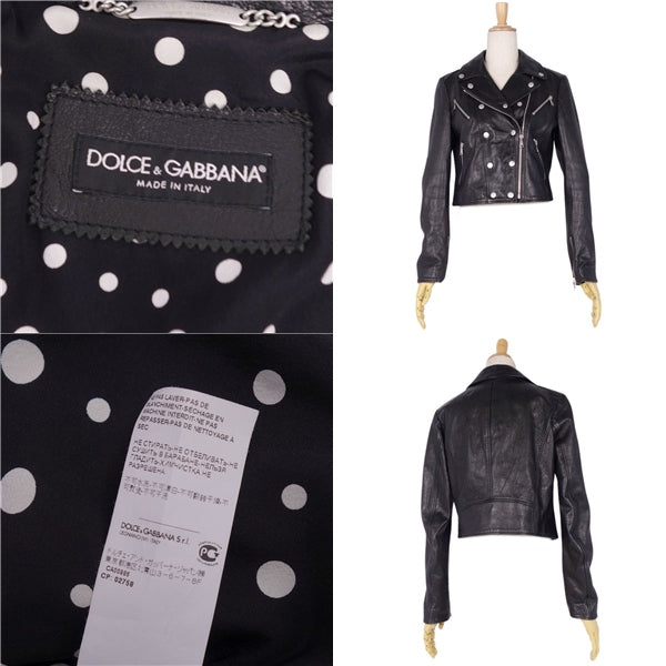 Dolce &amp; Gabbana Dolce &amp; Gabbana Jacket Double r Jacket Goth S   38 (S-Equivalent) Black