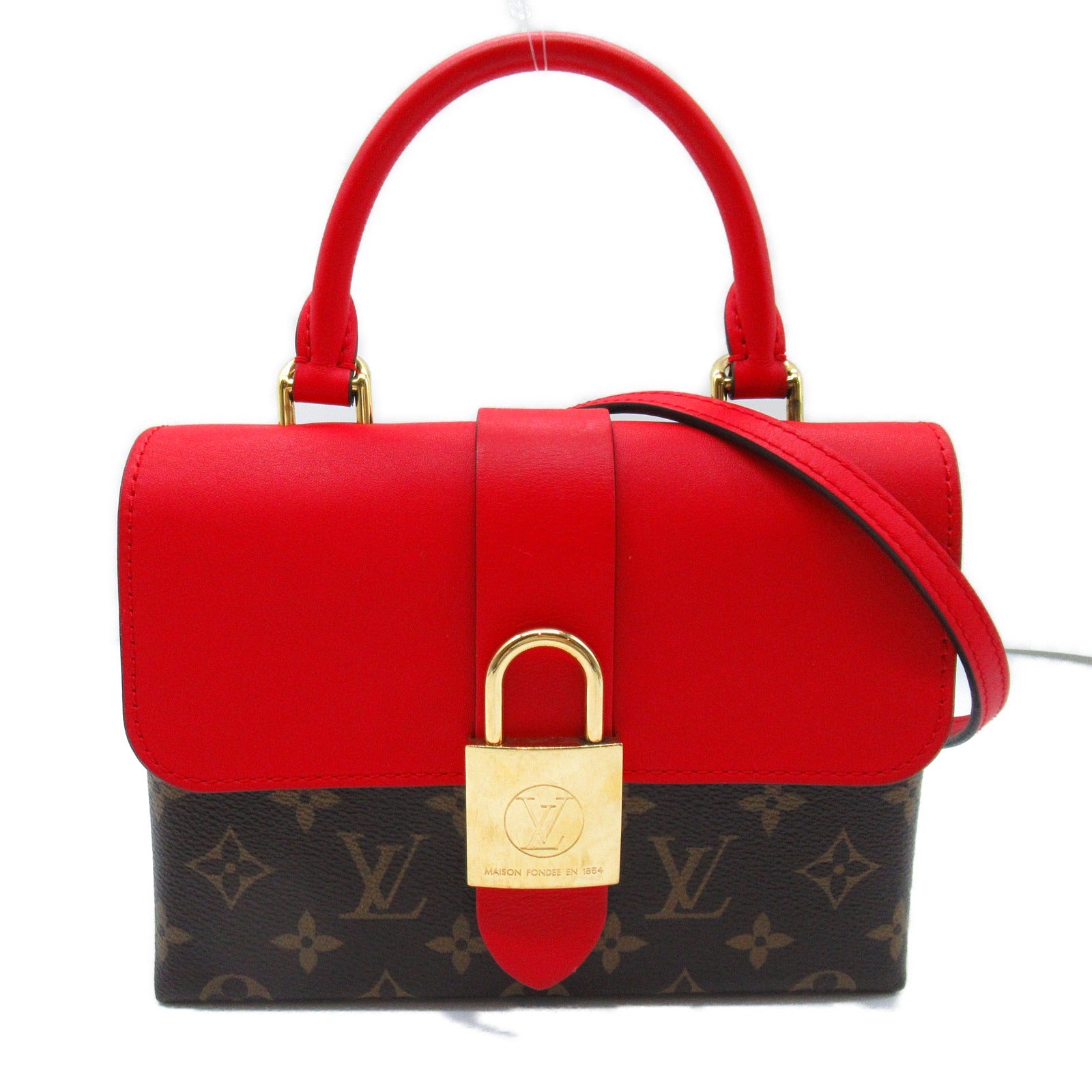 Louis Vuitton Louis Vuitton Locky BB 2w Shoulder Bag PVC Coated Canvas Monogram  Red/Brown M44322