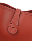 Hermes Red Epsom Evelyne 2 PM Shoulder Bag