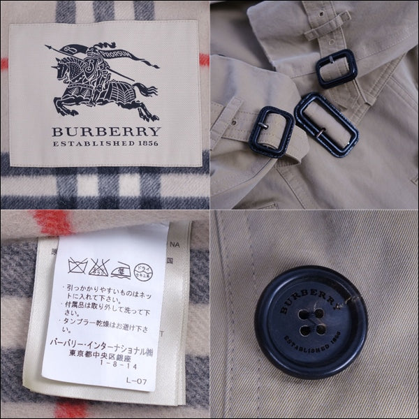 Burberry coat  liner 100% outer  UK4 USA2 ITA36 (equivalent to S) Beige