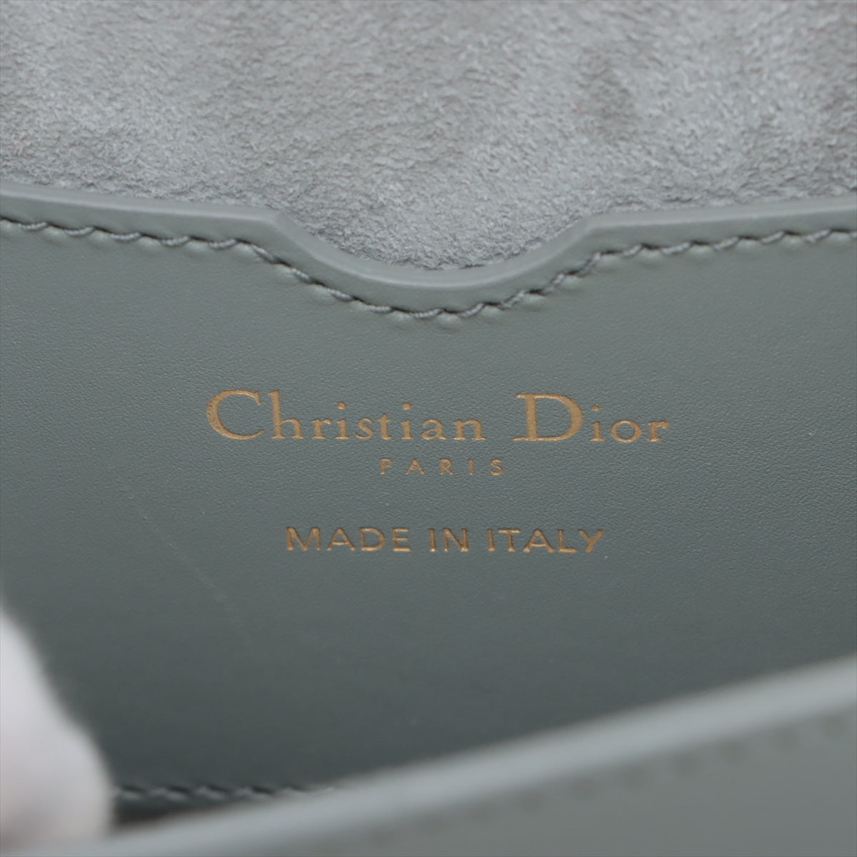 Christian Dior Bobby Leather Shoulder Bag Gr ay