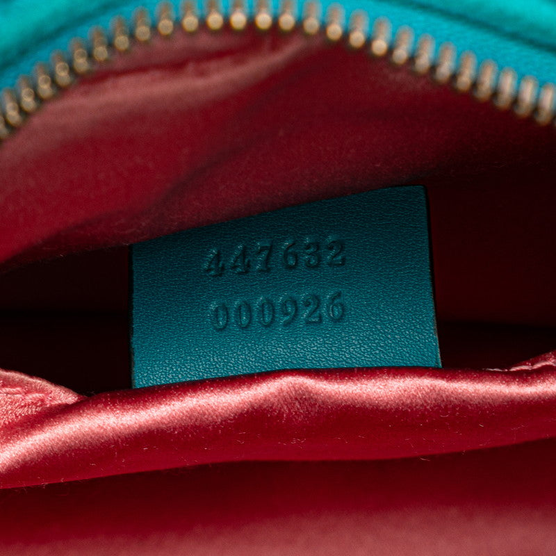 Gucci GG Marmont  Chain Shoulder Bag 447632 Blue Belorus  Gucci