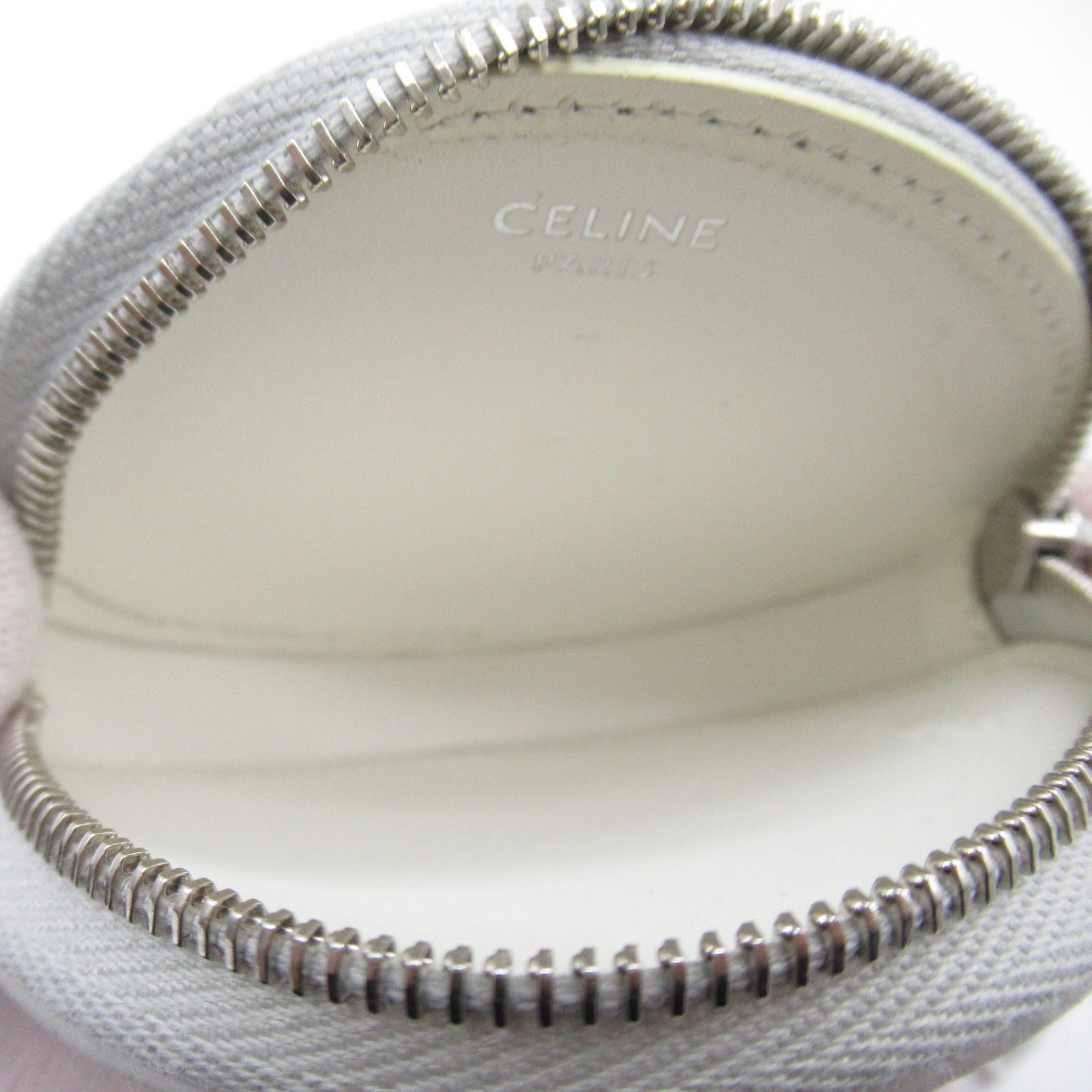 Celine Celine f Coincase Coincase Wallet Leather  Silver Case