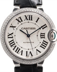 Cartier Ballon Blue Du Cartier WE900651 WG  Leather AT Silver