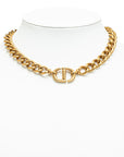 Dior CD Navy Chain Necklaces G   Dior