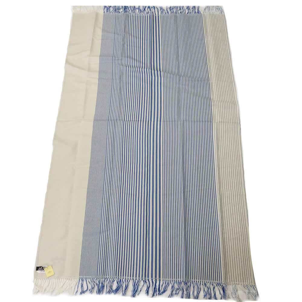 Hermes Multi-Cover Bar Large cross FreeCover Fringe Simple 100180 Cover Blue Stripe 55% Cotton 45% Box