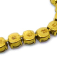 Chanel Anklet Gold Rhinestone 95P