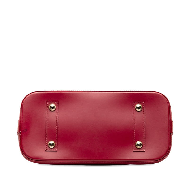 Louis Vuitton Epi Alma Handbag M40490 Fuschia Wine Red Leather  Louis Vuitton