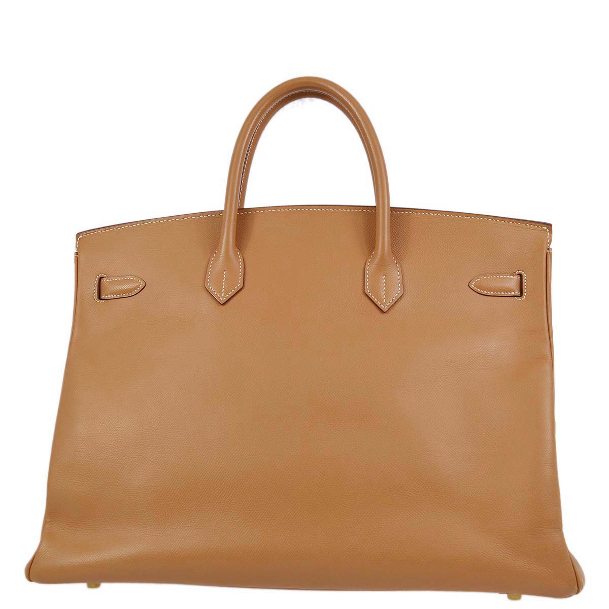 Hermes Natural Courchevel Birkin 40 Handbag