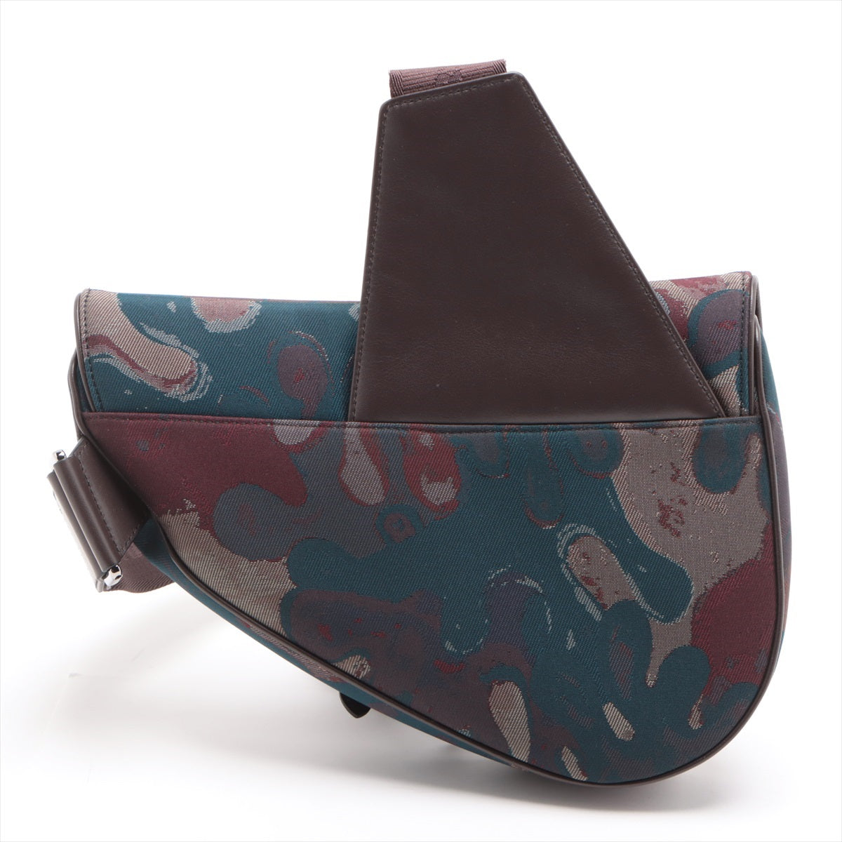Dior Oom Saddle Bag Nylon  Leather Shoulder Bag Multicolor Petardog