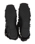 Christian Dior Dior Songe 24SS Fabric Ballet Shoes 36.5  Black MD1223 Ballerina Sonja Fringe Long Strap Box  Bag