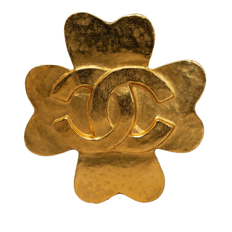 Chanel Vintage Coco Flower Brooch Gold Plated Women&#39;s