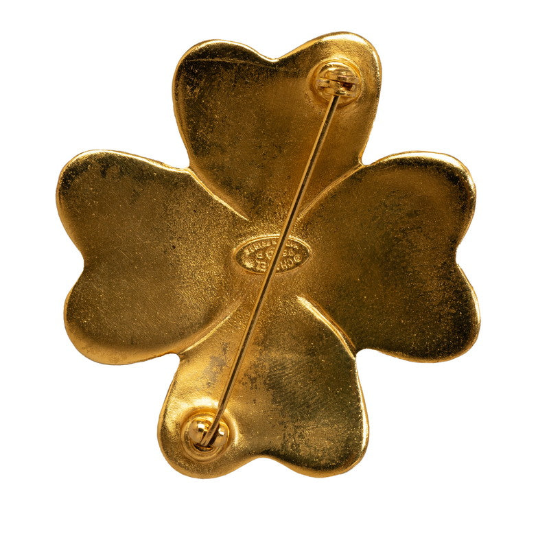 Chanel Vintage Coco Flower Brooch Gold Plated Women's