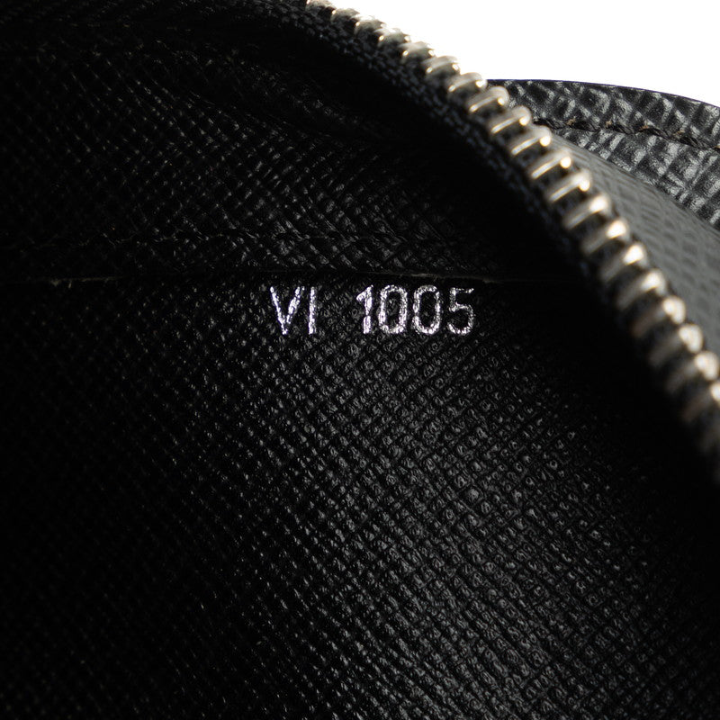 Louis Vuitton Taiga Clutch Bag M30182 Black Leather Men&#39;s