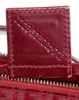 Fendi Courgette handtas draagtas 8BH022 rood canvas leer