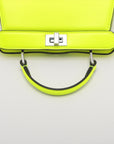 Fendi x Mark Jacobs Peacebu Icy Yu Mini Leather 2WAY Handbag Yellow 8BN335