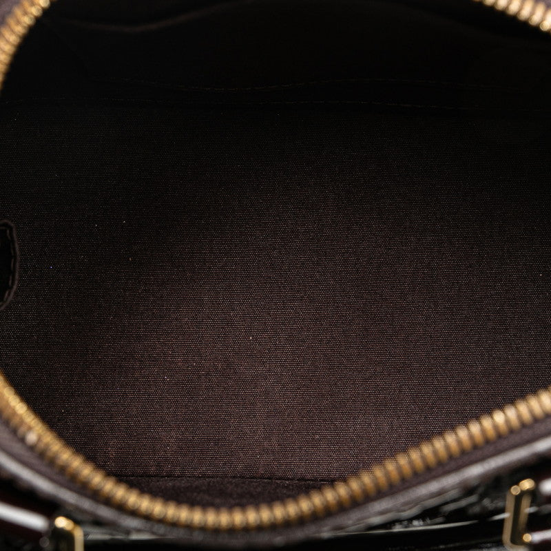 Louis Vuitton Monogram Vernis Alma BB Handbag Shoulder Bag 2WAY M91678 Amarant Pearl Patent Leather  Louis Vuitton