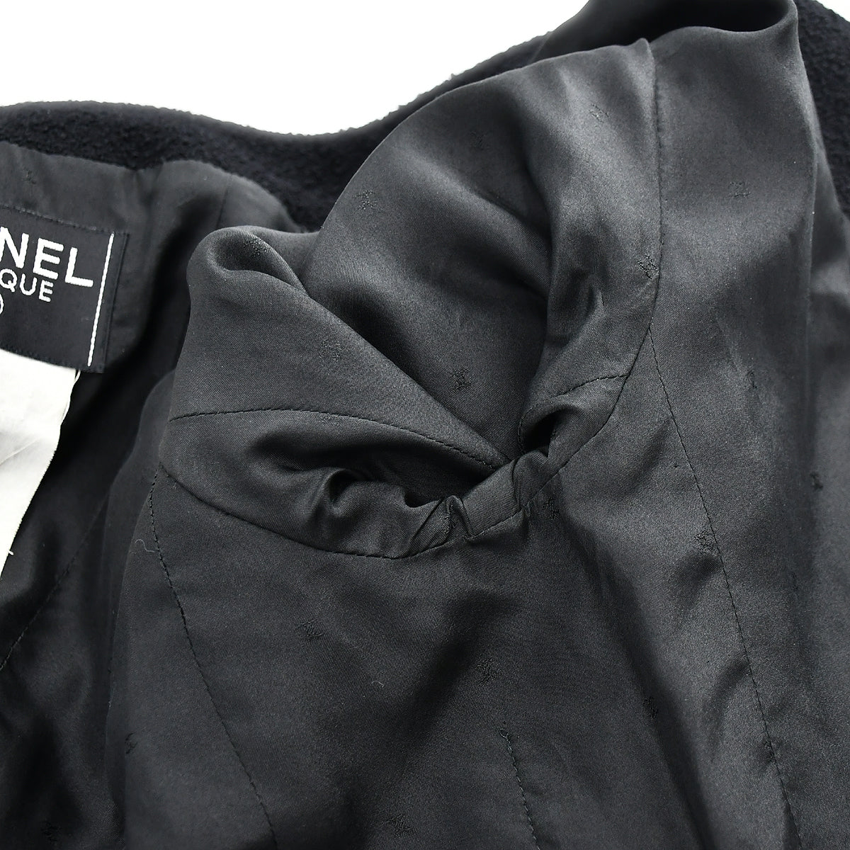 Chanel Setup Suit Jacket Skirt Black 94P 