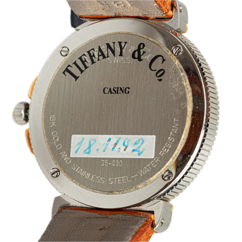 Tiffany &amp; Co Interio L0820 Quartz Grey Dial Stainless Steel K18YG