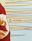 Hermes Carré 90 TURBANS DES REINES Queen's Turban Shirt Blue Multicolor Silk  Hermes