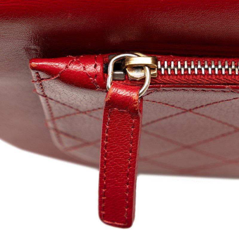 Chanel Coco Handbag Shoulder Bag 2WAY Red Leather  Chanel
