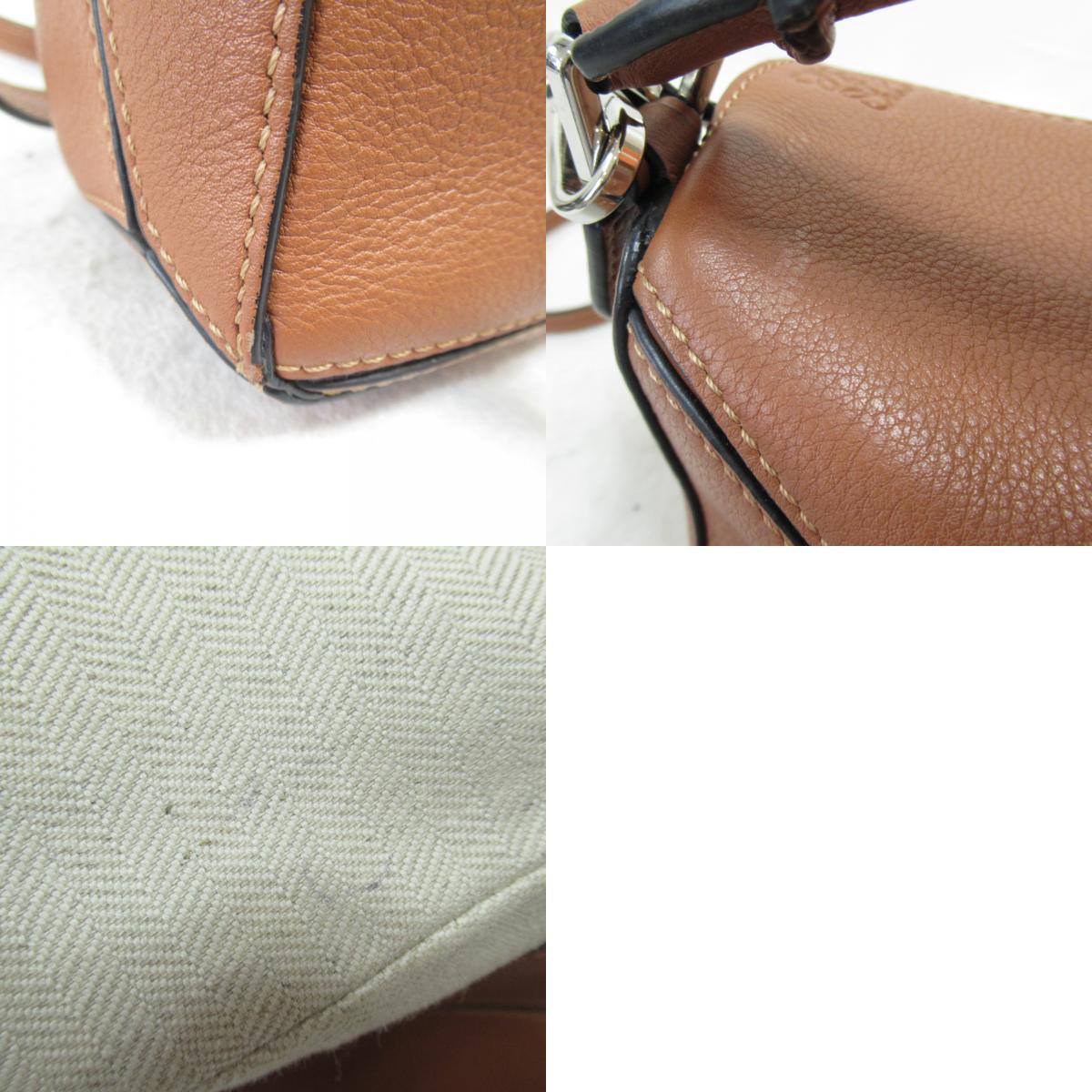 Loewe Puzzle Bag Mini Shoulder Bag Shoulder Bag  (Blood)  Brown Role