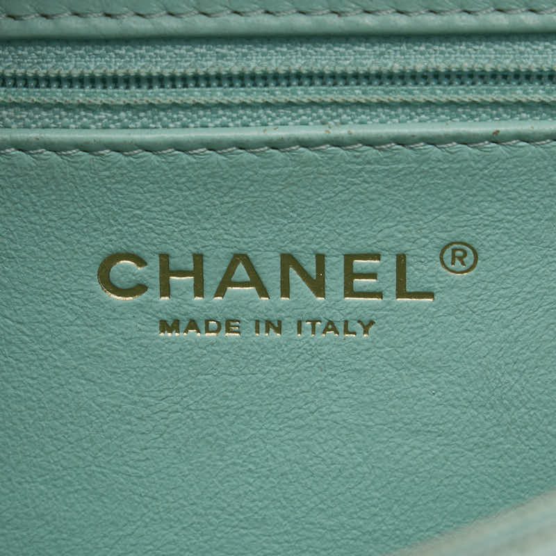 Chanel Matrases Coco Handbag Vanity Bag Shoulder Bag 2WAY Green Caviar S  CHANEL