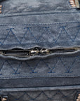 Loewe Amazon 36 Anagram S Handbag Mini Boston Bag Light Blue Swede Crocodile  LOEWE