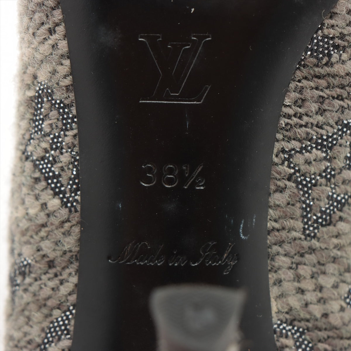 Louis Vuitton Twid Pump 38 1/2  Grey TC0153 Lift