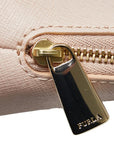 Logo Pouch 3 Points Set Pink Gr Leather  Furla