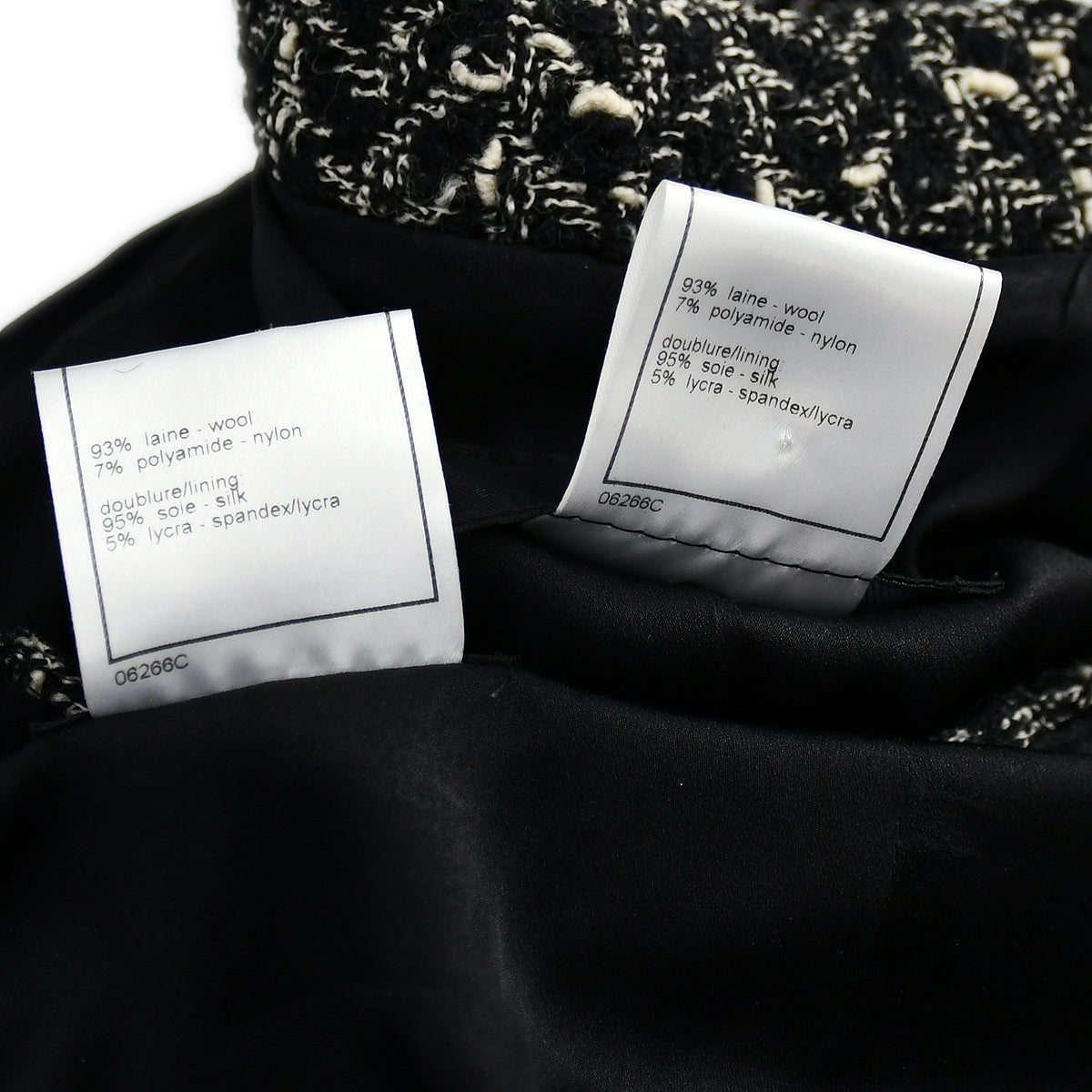Chanel Setup Suit Jacket Skirt Black 97A 