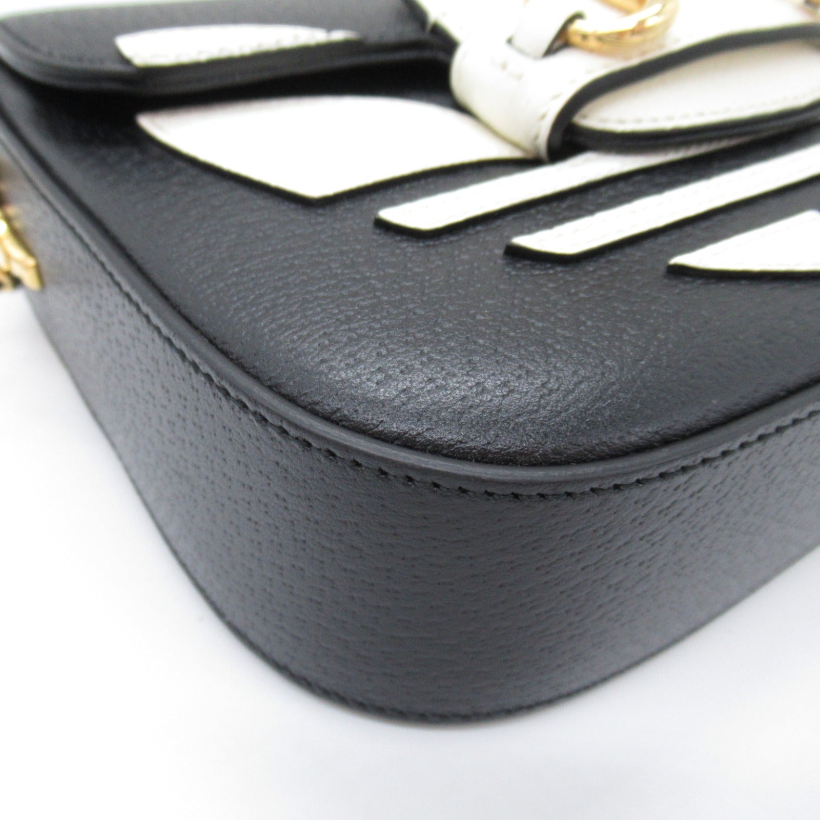 Gucci  adidas Shoulder Bag Shoulder Bag Leather  Black White 658574