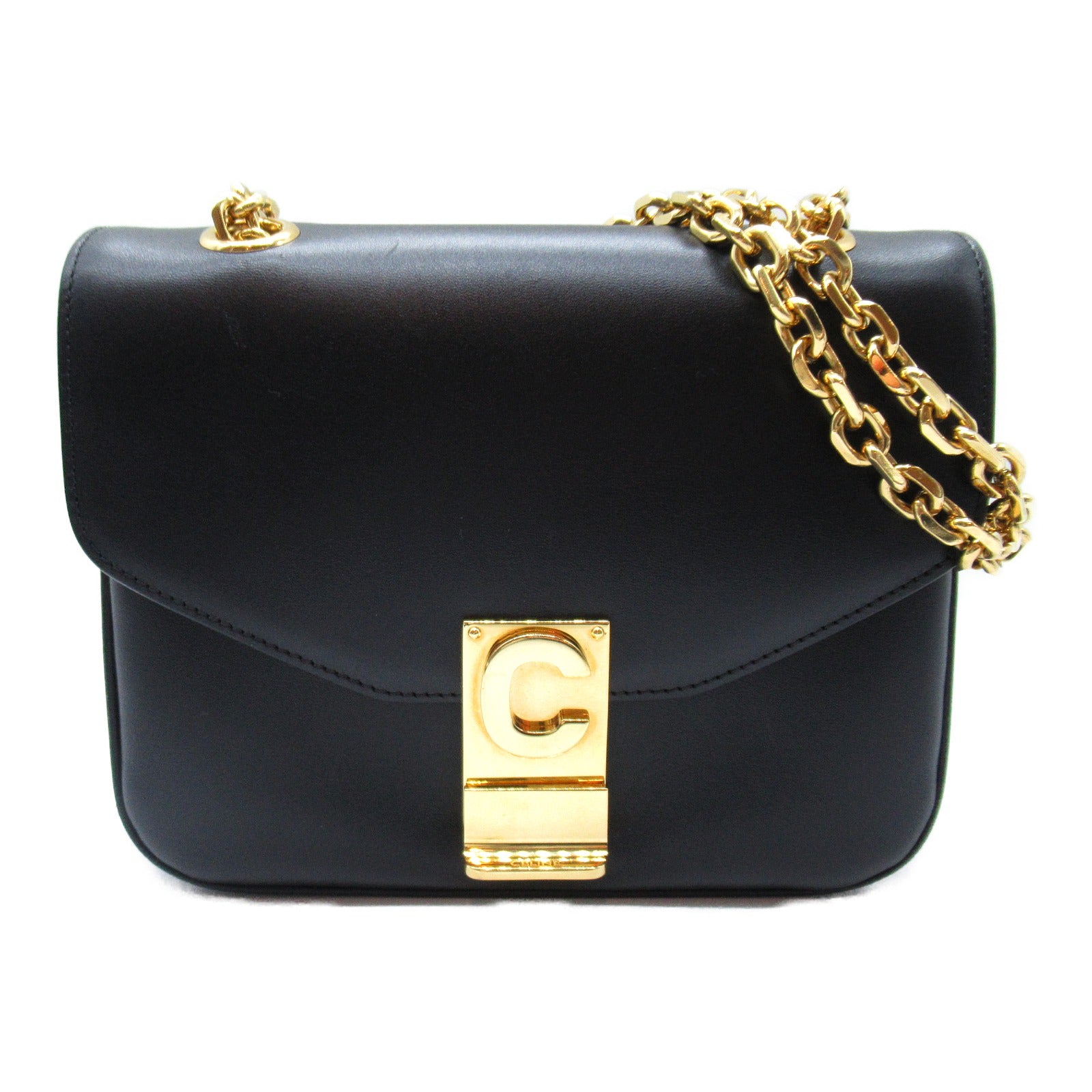 Celine Celine Seasmal Chain Shoulder Bag Shoulder Bag  (Bosque)  Black