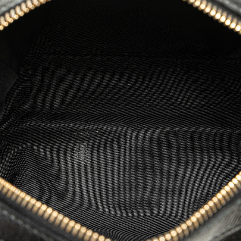 Gucci Soho Interlocking G Pouch Cosmetics 308636 Black Patent Leather  Gucci