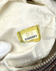 CHANEL 2003-2004 Brown Caviar Embossed Logo Shoulder Bag