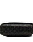 Louis Vuitton Monogram Eclipse District MM NM Shoulder Bag Messenger Bag M44001 Black PVC Leather Men Louis Vuitton