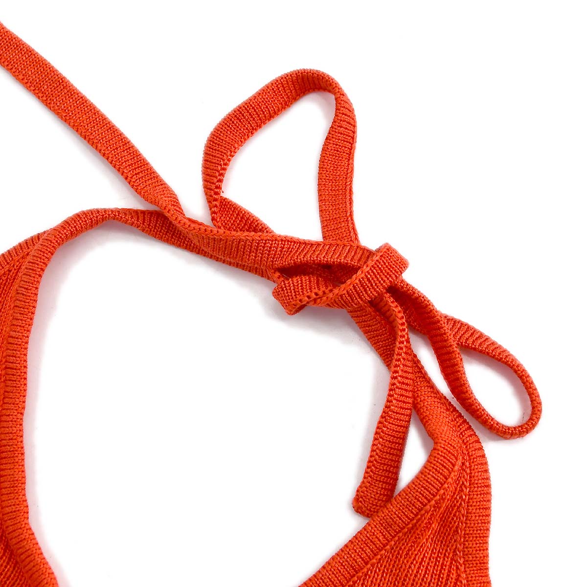 Chanel Setup Knit Tops Pants Orange 96P 