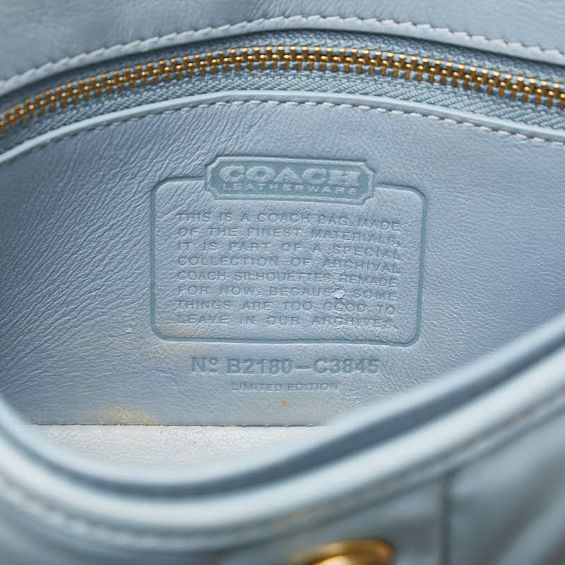 Coach Turnlock  20  Handbag Chain Shoulder Bags 2WAY C3845 Light Blue Leather  Coach